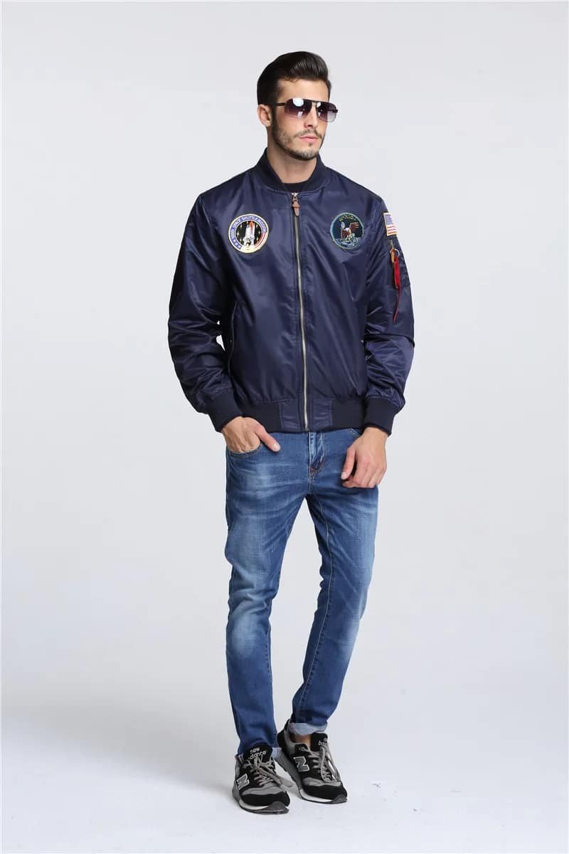 apollo ma 1 bomber flight jacket