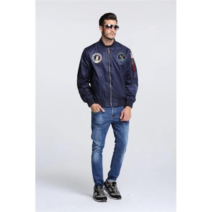 apollo us air force ma1 bomber flight jacket