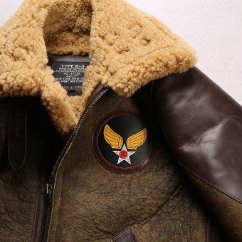 b3 sheepskin bomber flight jacket leather