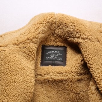 b3 sheepskin bomber leather military jacket