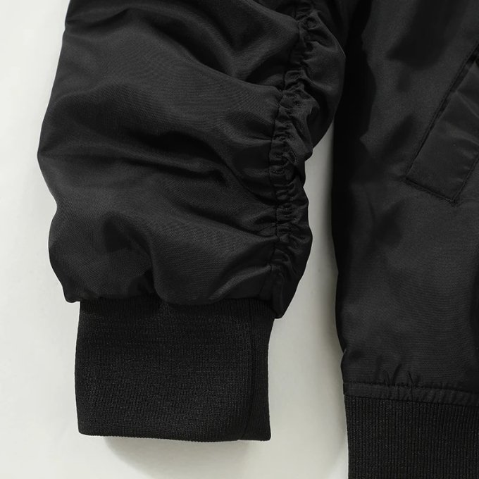 Baseball style mens waterproof bomber jacket