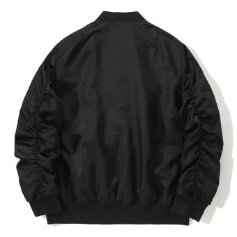 Baseball style mens waterproof bomber jacket