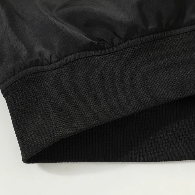 Veste bombardier imperméable pour homme style bassball Vert armée|Noir