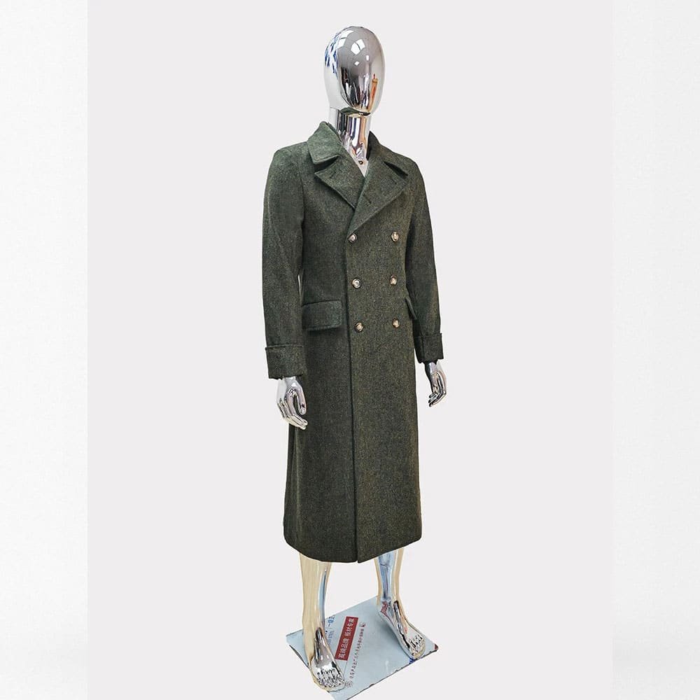 double breasted coat military