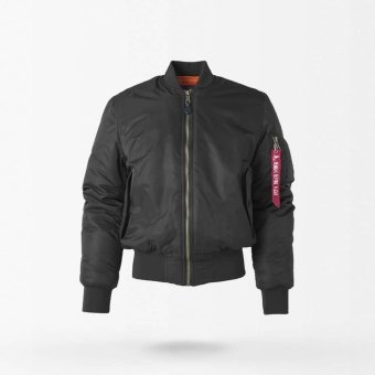 MA-1 black military bomber flight jacket