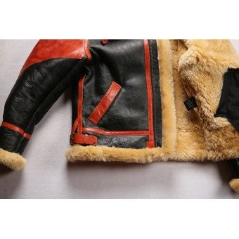 mens b3 shearling leather flight jacket