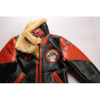 mens b3 shearling leather flight jacket