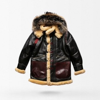 men's b3 shearling leather flight jacket
