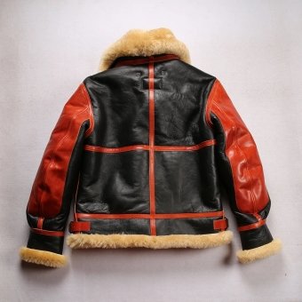 mens b3 shearling leather flight jacket