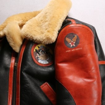 mens b3 shearling leather flight jacket