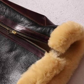 men's b3 shearling leather flight jacket