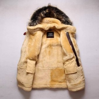 men's b3 shearling leather flight jacket