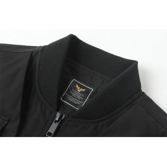Mens military bomber jacket with multipocket