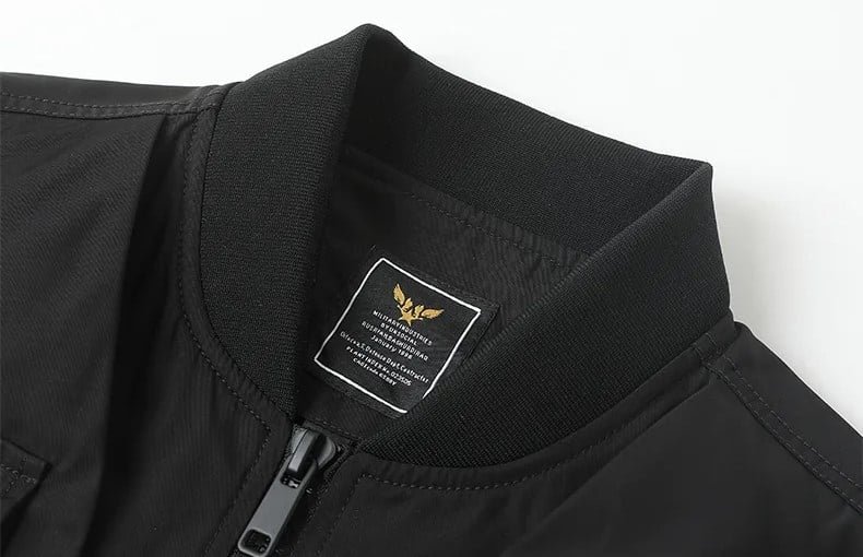 Mens military bomber jacket with multipocket