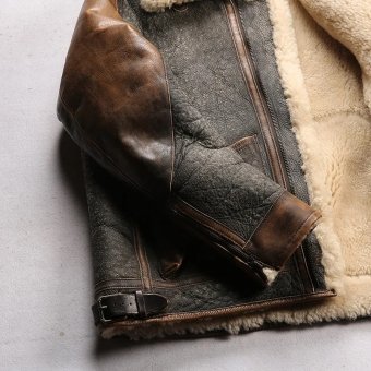 blouson bombardier en cuir retro d3 pour homme