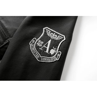 mens vintage leather bomber jacket