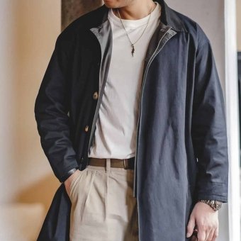 military style light coat
