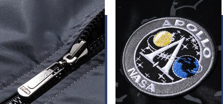 Nasa double sided mens jacket