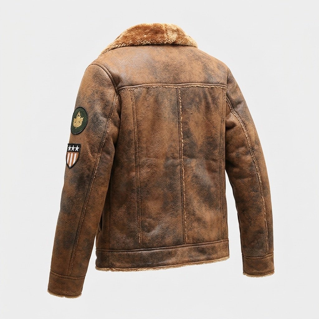 Veste tactique US en simili cuir – Image 2
