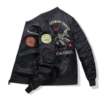 usaf black ma-1 flight jacket