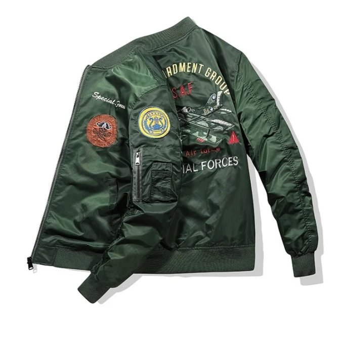 usaf green ma-1 flight jacket