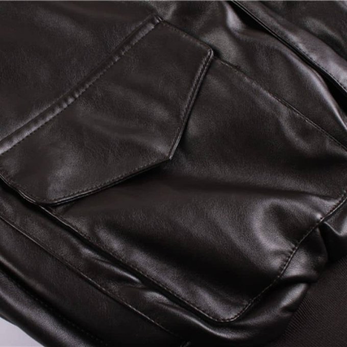 vintage a2 leather flight jacket