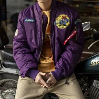 vintage us air force military bomber jacket