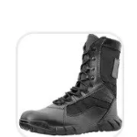 Bottes de combat noires zippées photo review