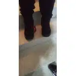 Bottes de randonnée imperméables en daim gris photo review