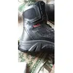 Bottes tactiques à zip latéral et embout de sécurité – noir photo review