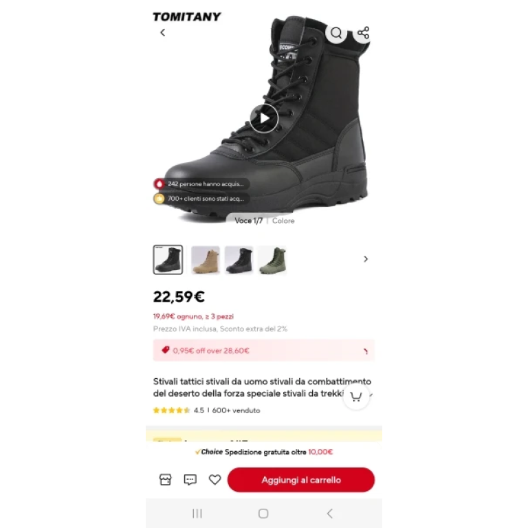 Bottes tactiques légères zippées – sable désert photo review