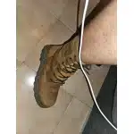 Bottes de combat vintage en cuir marron coyote photo review