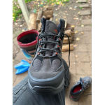 Bottes de randonnée imperméables en daim gris photo review