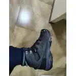 Bottes de randonnée imperméables en daim gris photo review