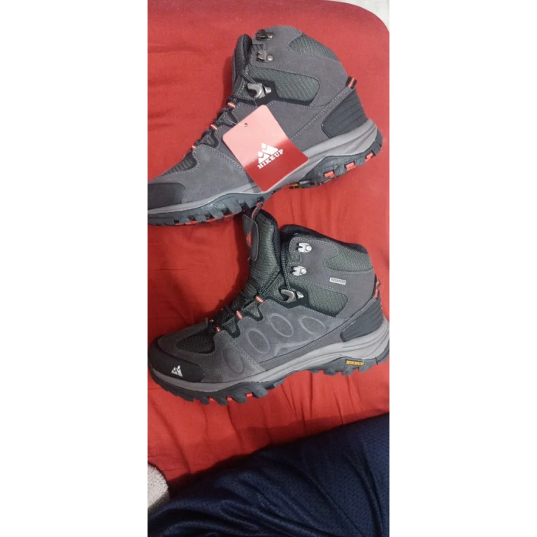 Bottes de randonnée en daim imperméables noires photo review