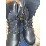 Bottes tactiques à zip latéral et embout de sécurité – noir photo review