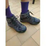 Bottes de randonnée imperméables en daim gris photo review