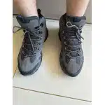 Bottes de randonnée imperméables en suède grises photo review