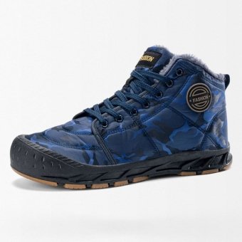 Chaussures de sport de l'armée Camouflage Bleu