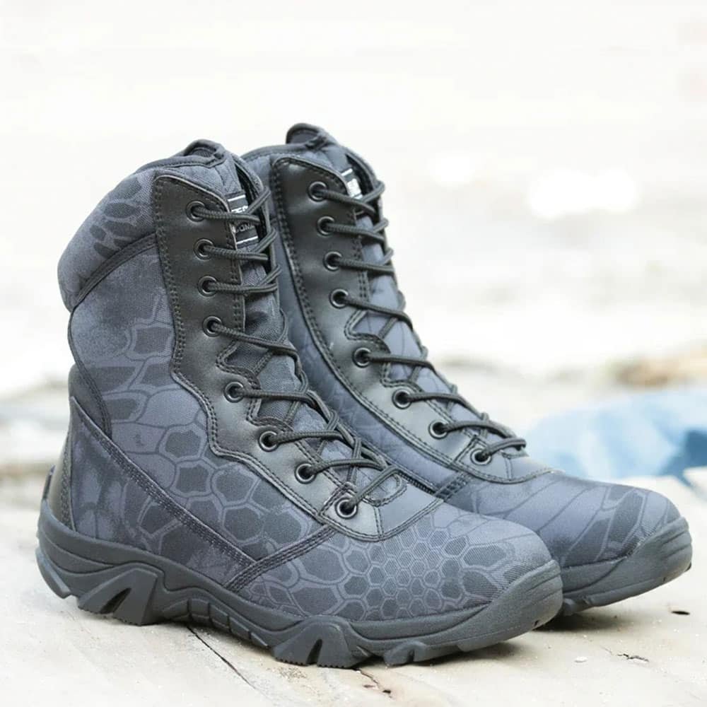 Black Camo combat boots - Kryptek Typhon
