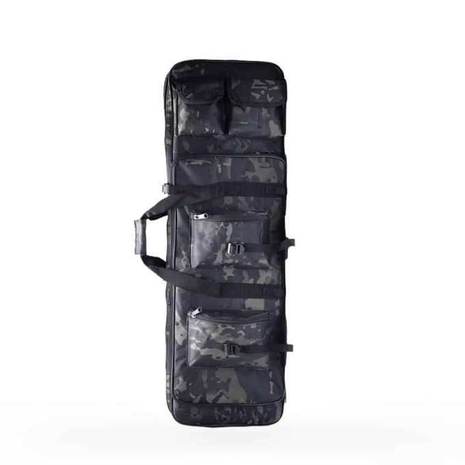 Black multicam rifle bag