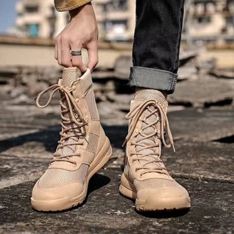 Breathable Combat Boots Desert Tan