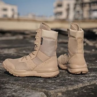 Breathable Combat Boots Desert Tan