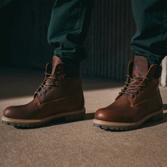 Botas de combate marrones