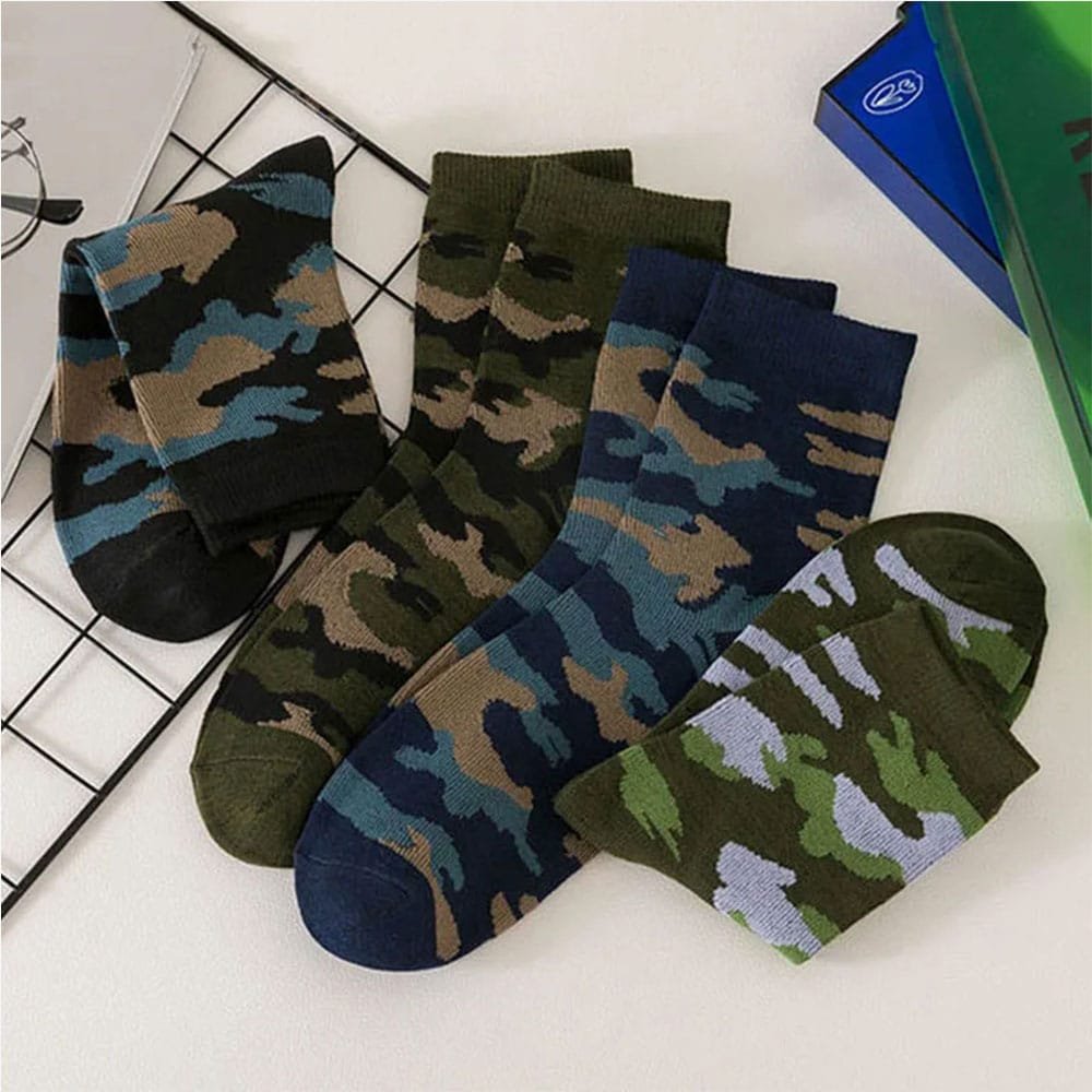 Camo ankle socks (x5)