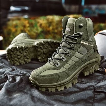 Desert Combat Boots Olive Green