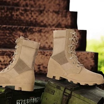 Desert Combat Boots Tan