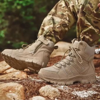 Botas de combate color arena