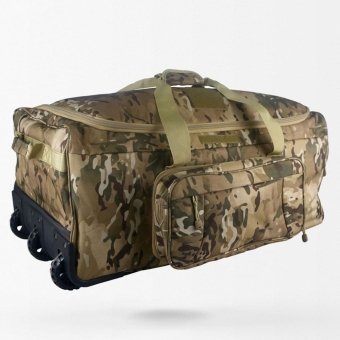Large military duffle bag with wheels (124L)