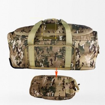 Large military duffle bag with wheels (124L)